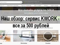 Наш обзор: сервис KWORK - все за 500 рублей