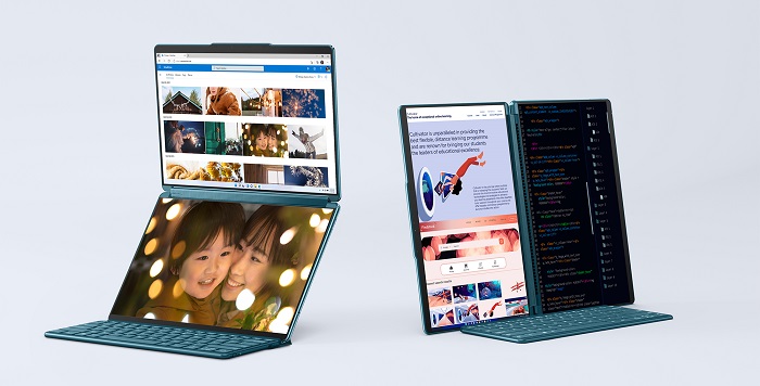 Lenovo представила новые премиальные устройства: планшет с двумя экранами YOGA Book 9i и эффектный настольный компьютер YOGA