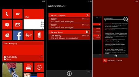 Опубликованы скриншоты Windows Phone с центром уведомлений