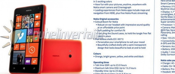 «Что-то большое» от Nokia — смартфон Lumia 625 с 4,7″ экраном