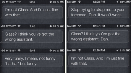 Apple научила Siri «троллить» Google Glass