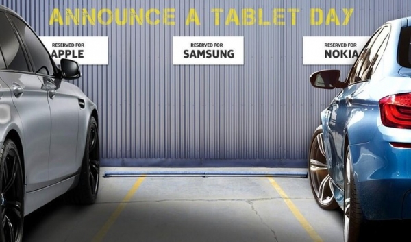 Nokia «потроллила» Samsung, сравнив iPad и свой планшет с BMW M5