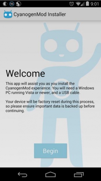 В Google Play появилось приложение для установки прошивок CyanogenMod