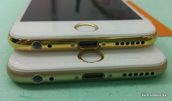 Китайцы выпустили золотые iPhone 6 с текстурой «под карбон» (10 фото)
